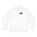 Quarter-Zip Pullover — "Caribbean Queen" Tropical Graphic Pullover