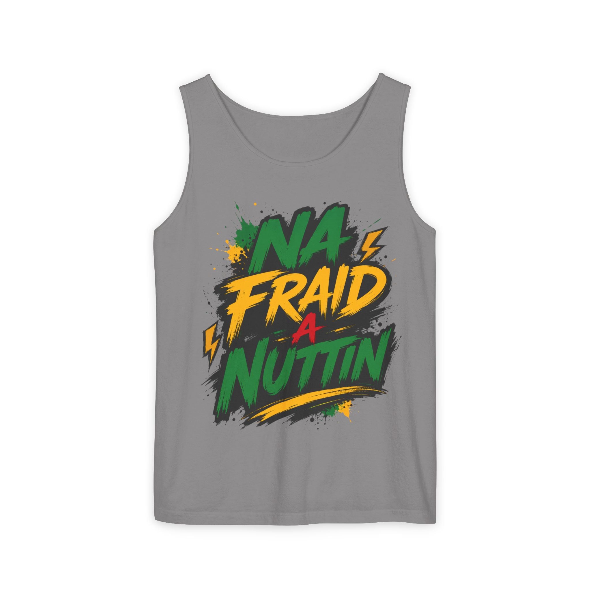 Jamaica Flag Kiss Tank Top — Jamaican Pride Lip Print