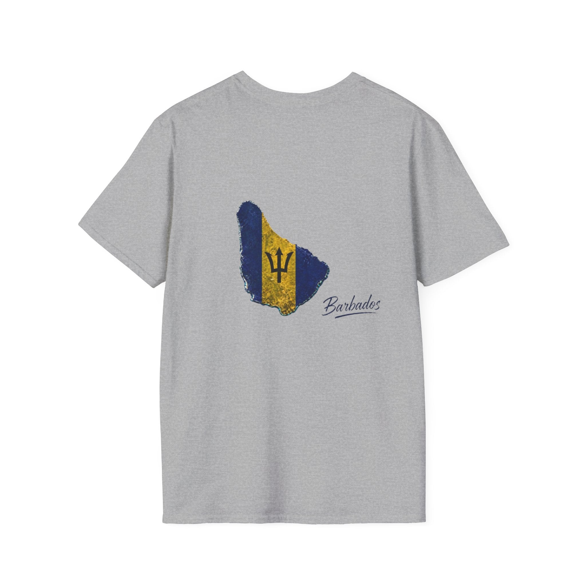 Barbados Flag Map Men T-Shirt – Distressed Island Pride Tee