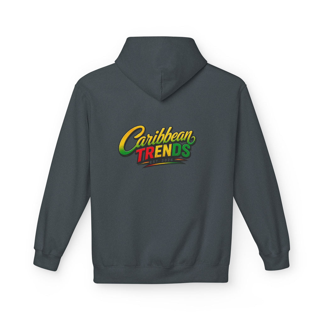 Jamaica Pride Men Hoodie — "Overproof Jamaican" Map Graphic