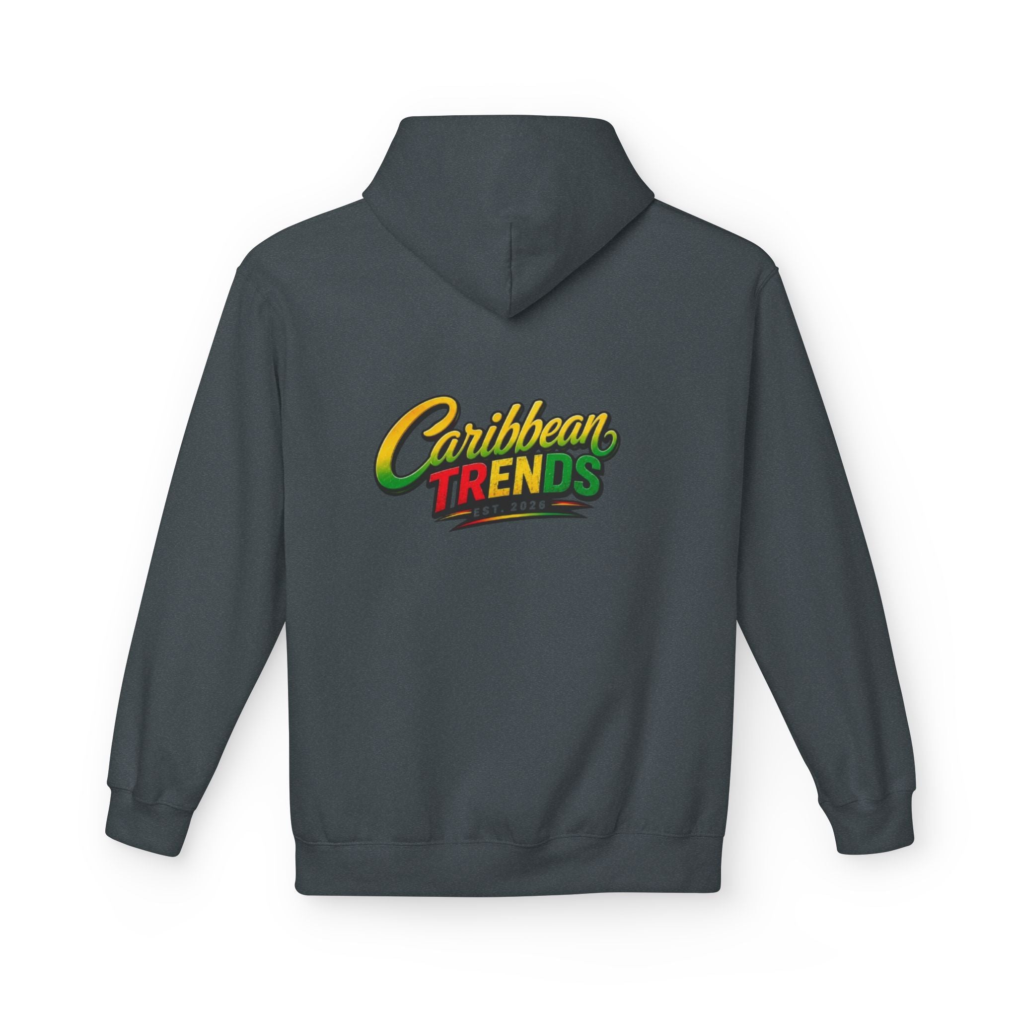 Jamaica Pride Men Hoodie — "Overproof Jamaican" Map Graphic