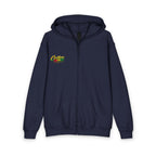 Youth Zipped Hoodie — 'Me Likkle But Mi Tallawah' Jamaican Kid Graphic