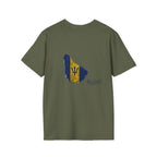 Barbados Flag Map Men T-Shirt – Distressed Island Pride Tee