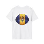 Barbados Flag Lip Print T-Shirt