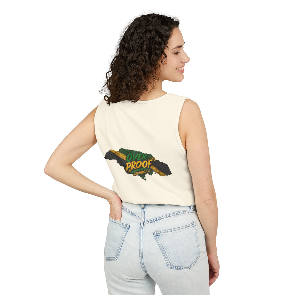 Jamaica Flag Kiss Tank Top — Jamaican Pride Lip Print