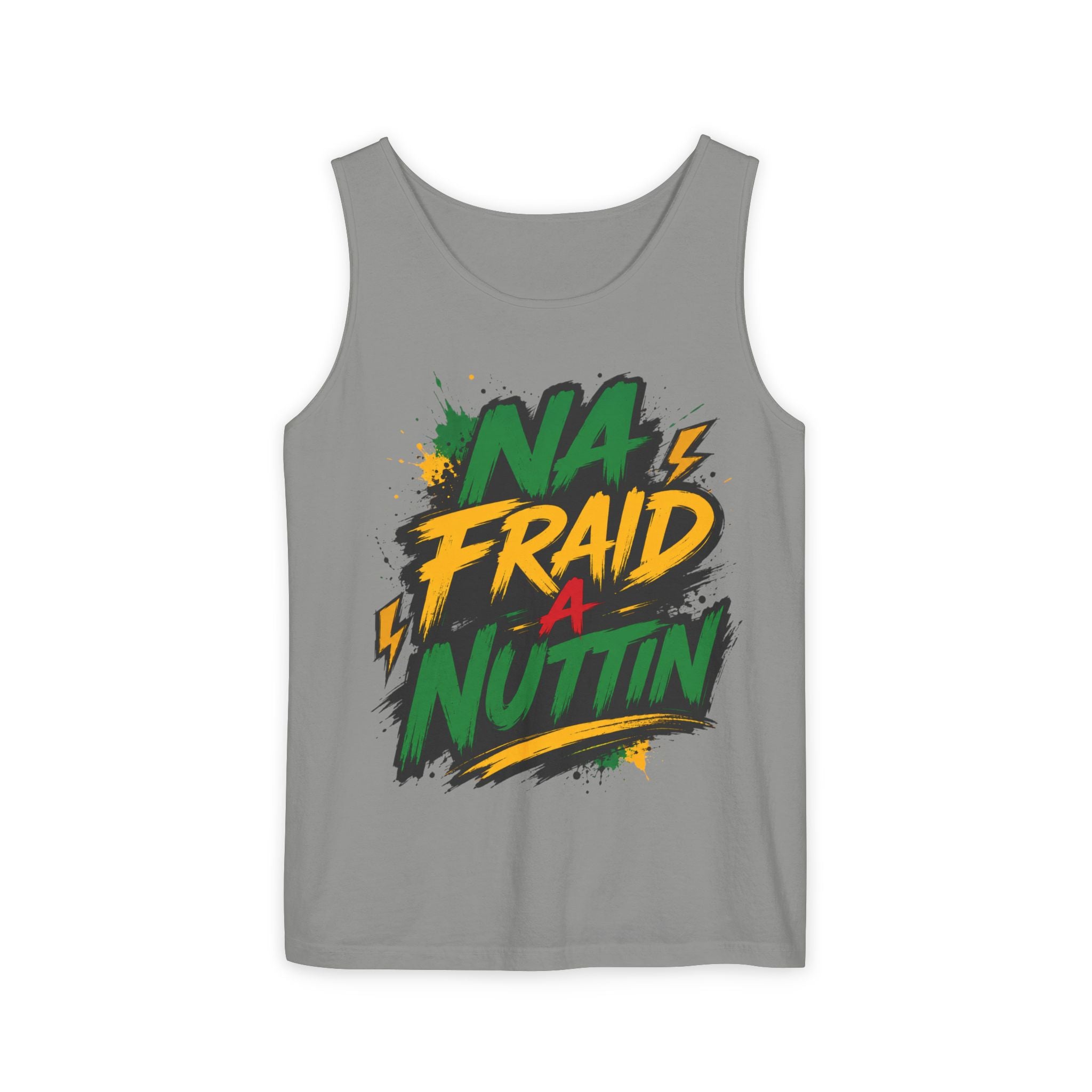 Jamaica Flag Kiss Tank Top — Jamaican Pride Lip Print