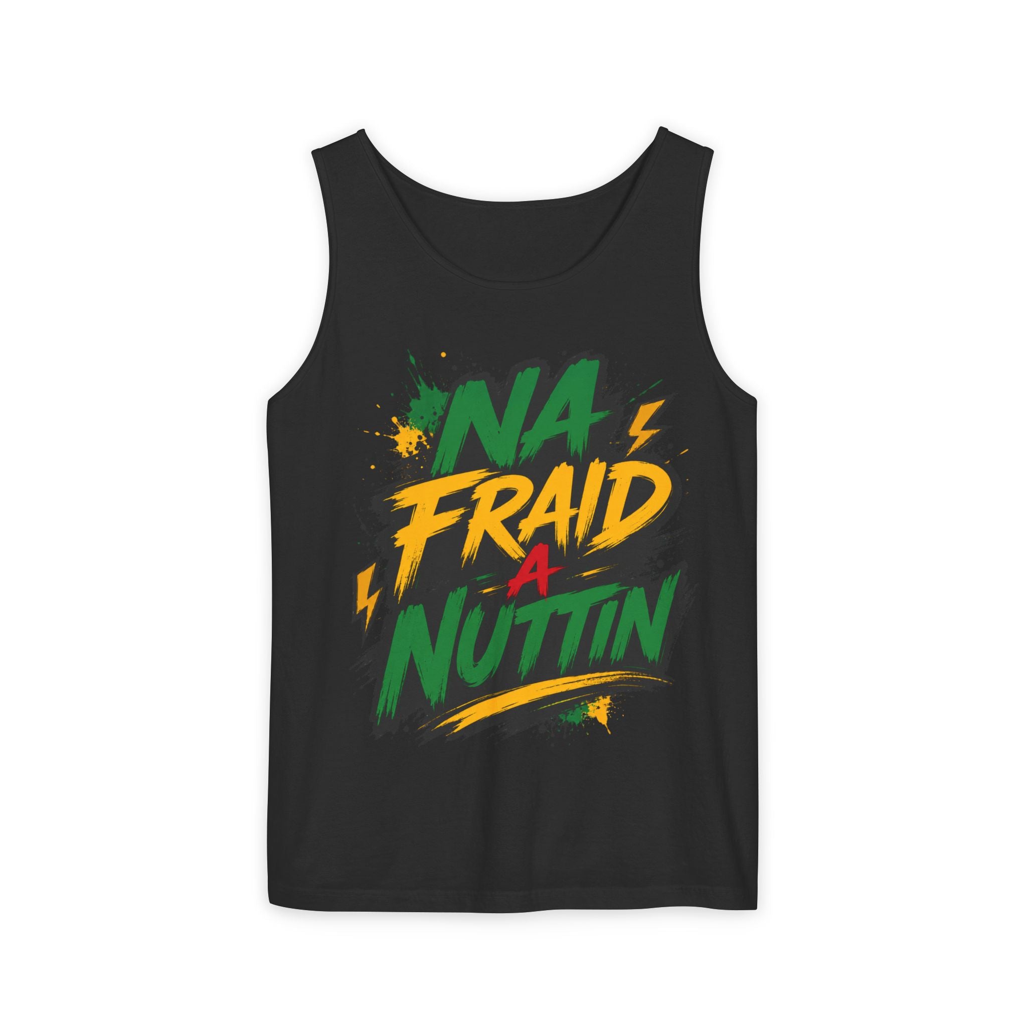 Jamaica Flag Kiss Tank Top — Jamaican Pride Lip Print