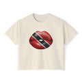 Trinidad & Tobago Flag Kiss Women's Boxy Tee