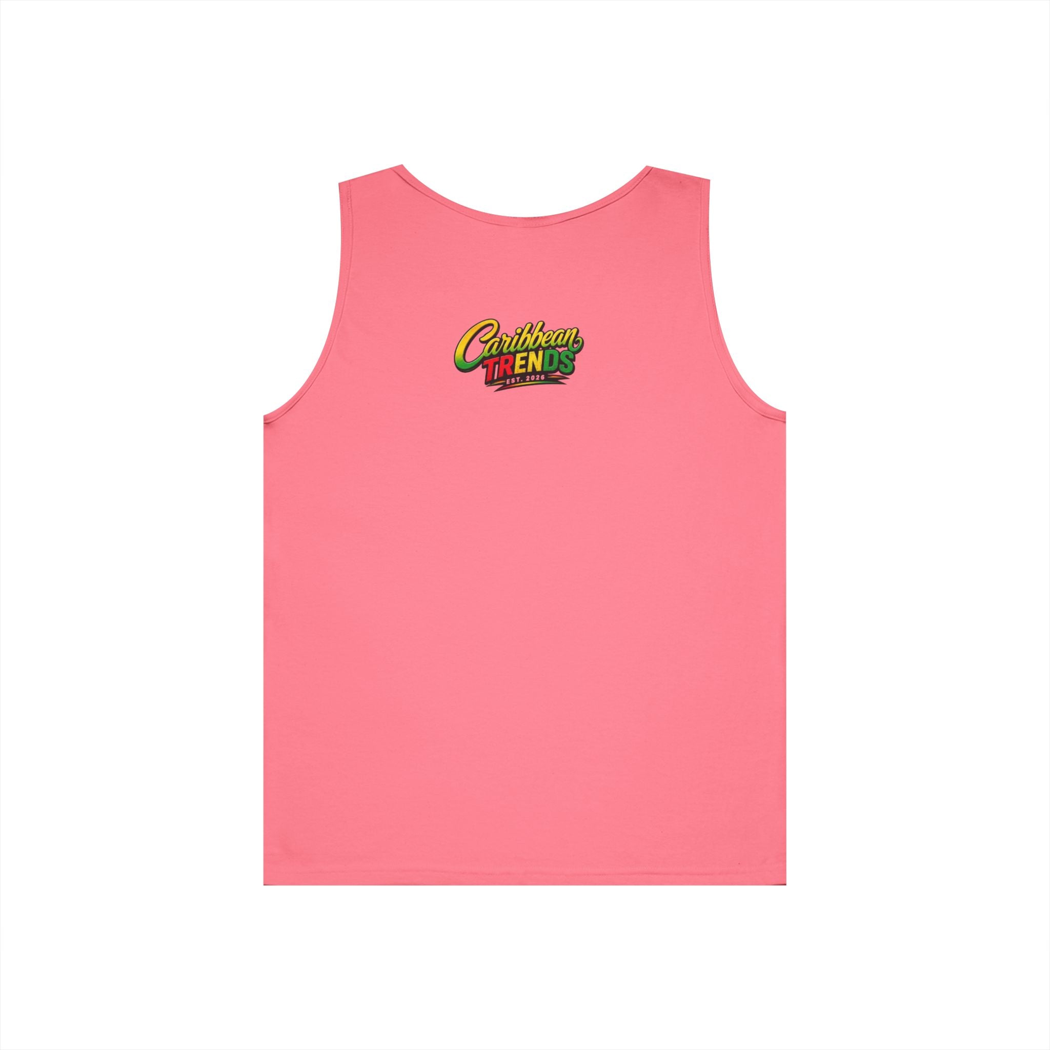 Barbados Flag Men Outline Tank — Island Pride Barbados Graphic Tank Top