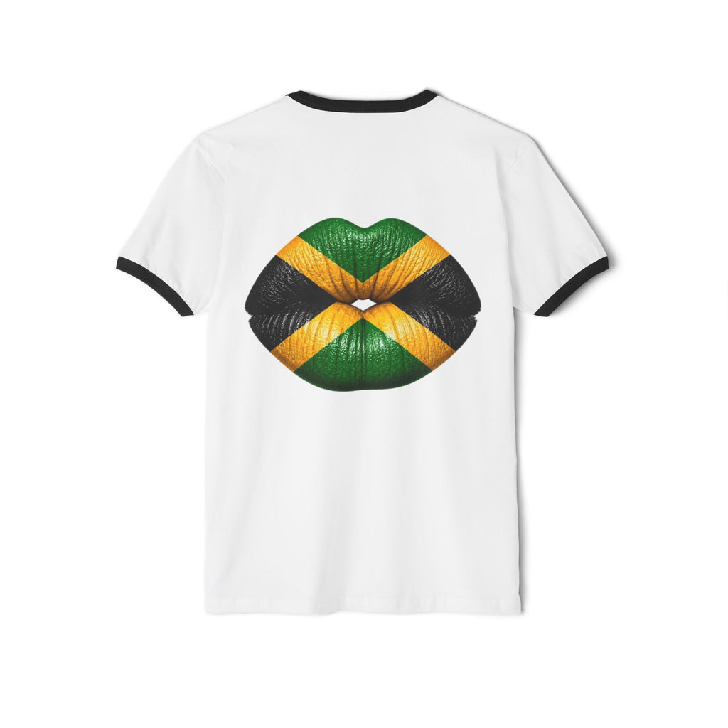Jamaica Flag Kiss Ringer Tee
