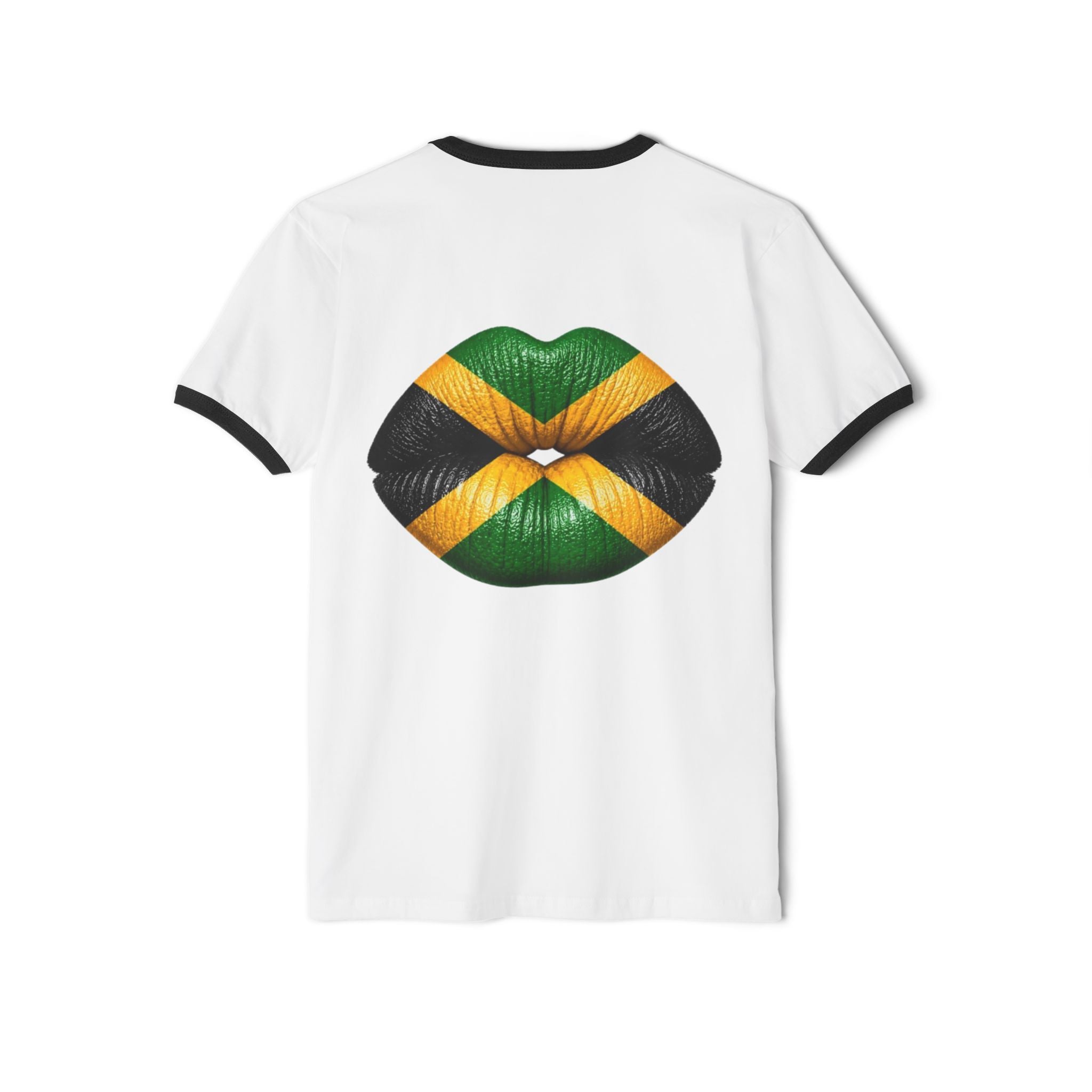 Jamaica Flag Kiss Ringer Tee