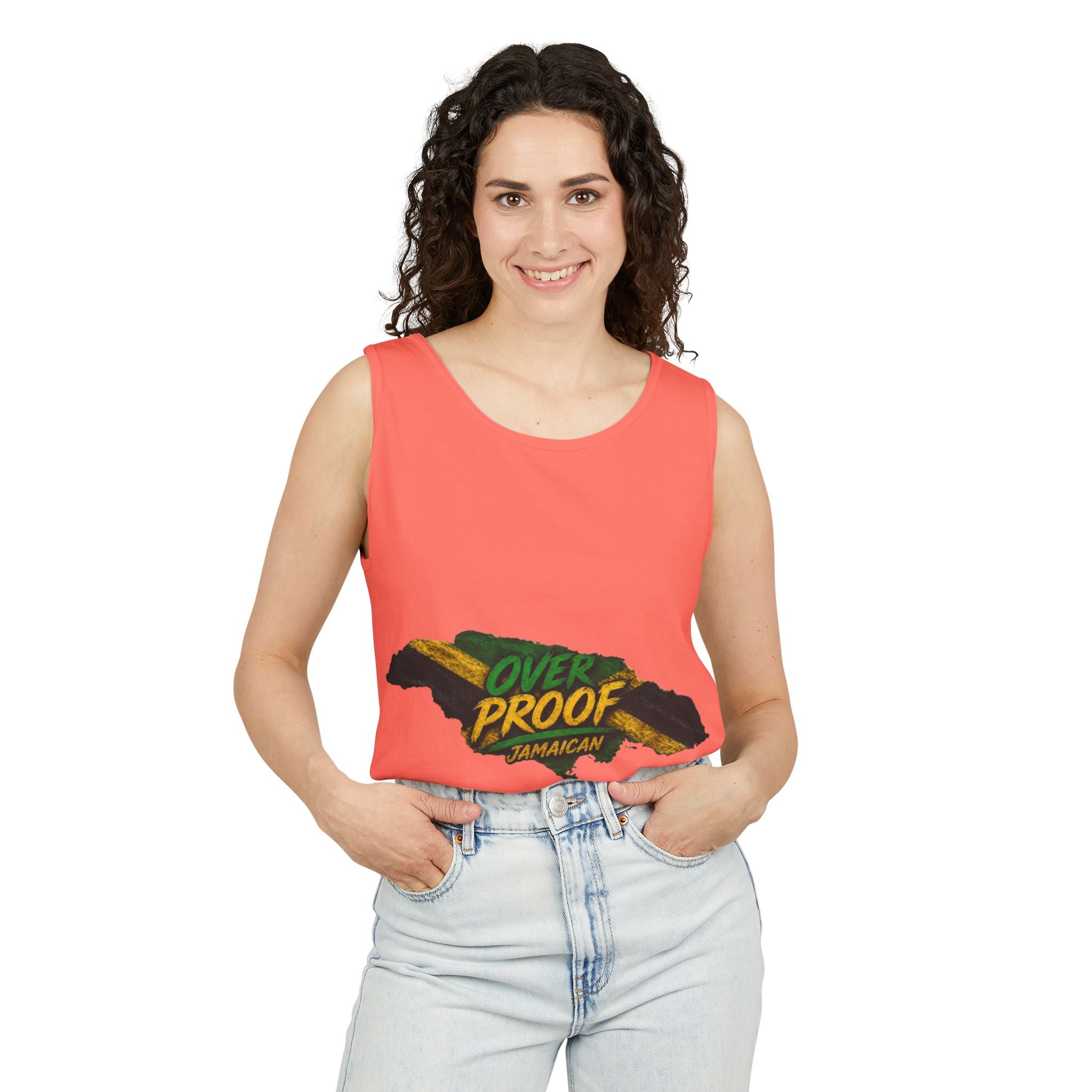 Jamaica Map "Overproof"  Men Tank Top — Island Vibe Graphic Tank