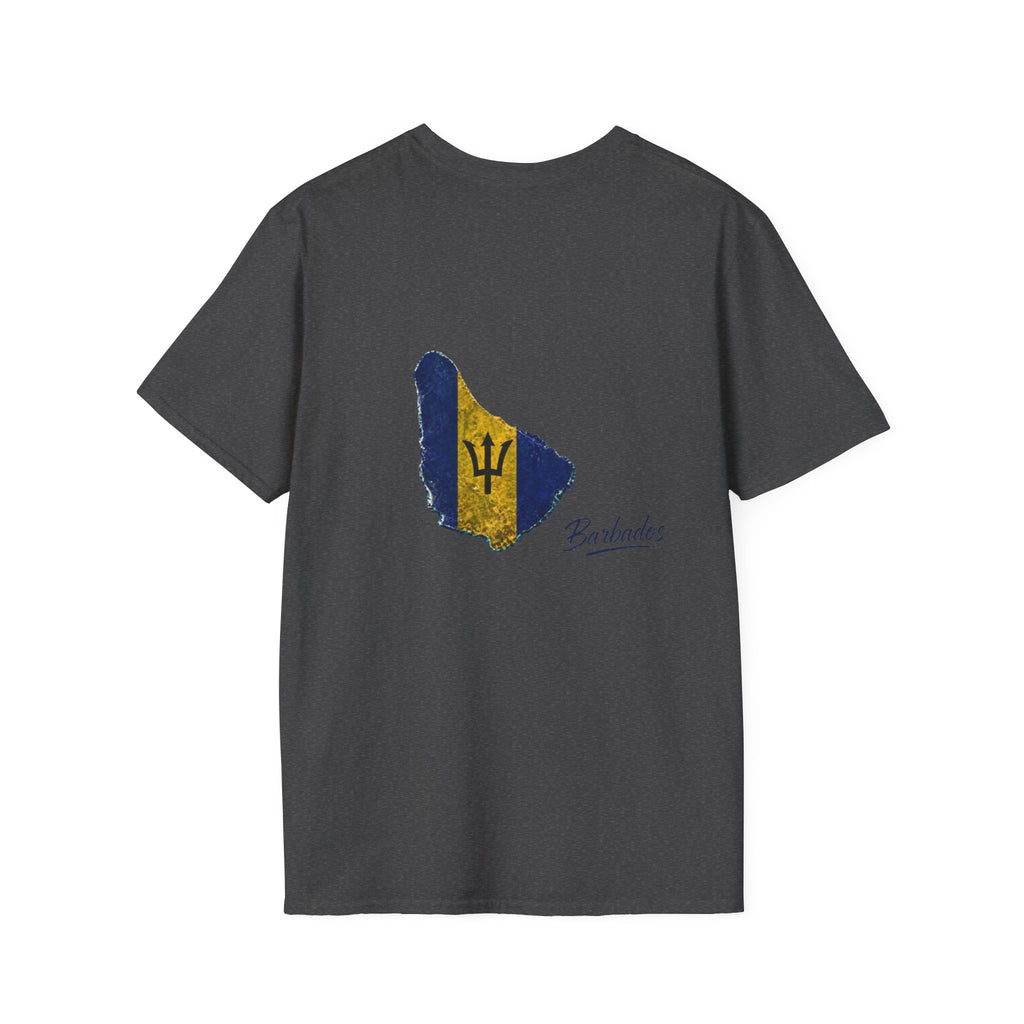 Barbados Flag Map Men T-Shirt – Distressed Island Pride Tee