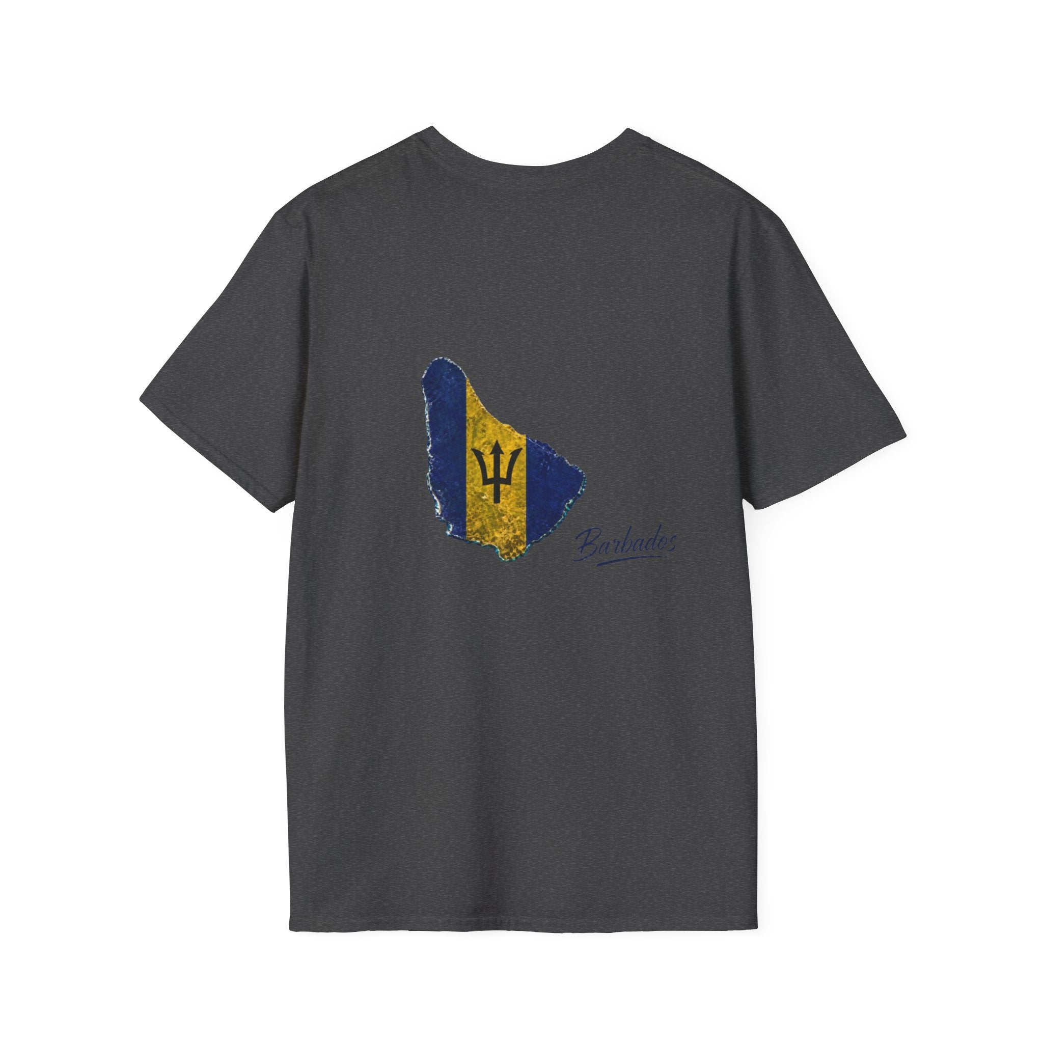 Barbados Flag Map Men T-Shirt – Distressed Island Pride Tee