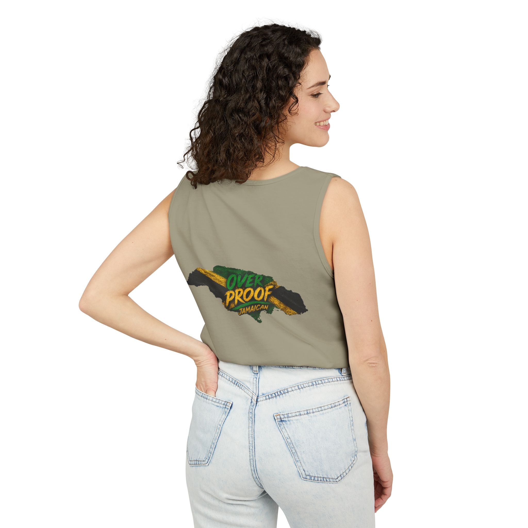 Jamaica Flag Kiss Tank Top — Jamaican Pride Lip Print
