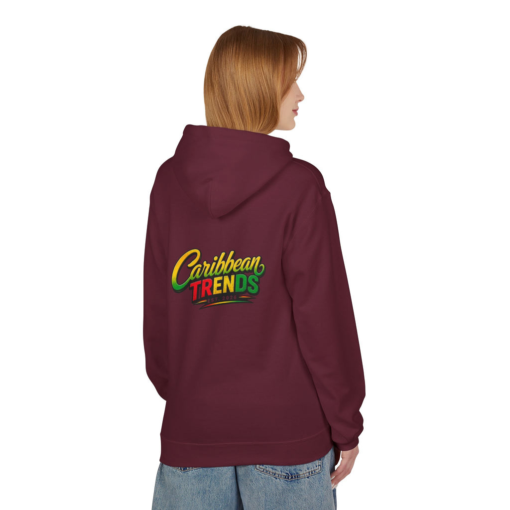 Jamaica Pride Men Hoodie — "Overproof Jamaican" Map Graphic