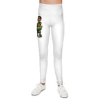 Youth Graphic Leggings — 'Me Likkle But Tallawah' Jamaican Kid Design