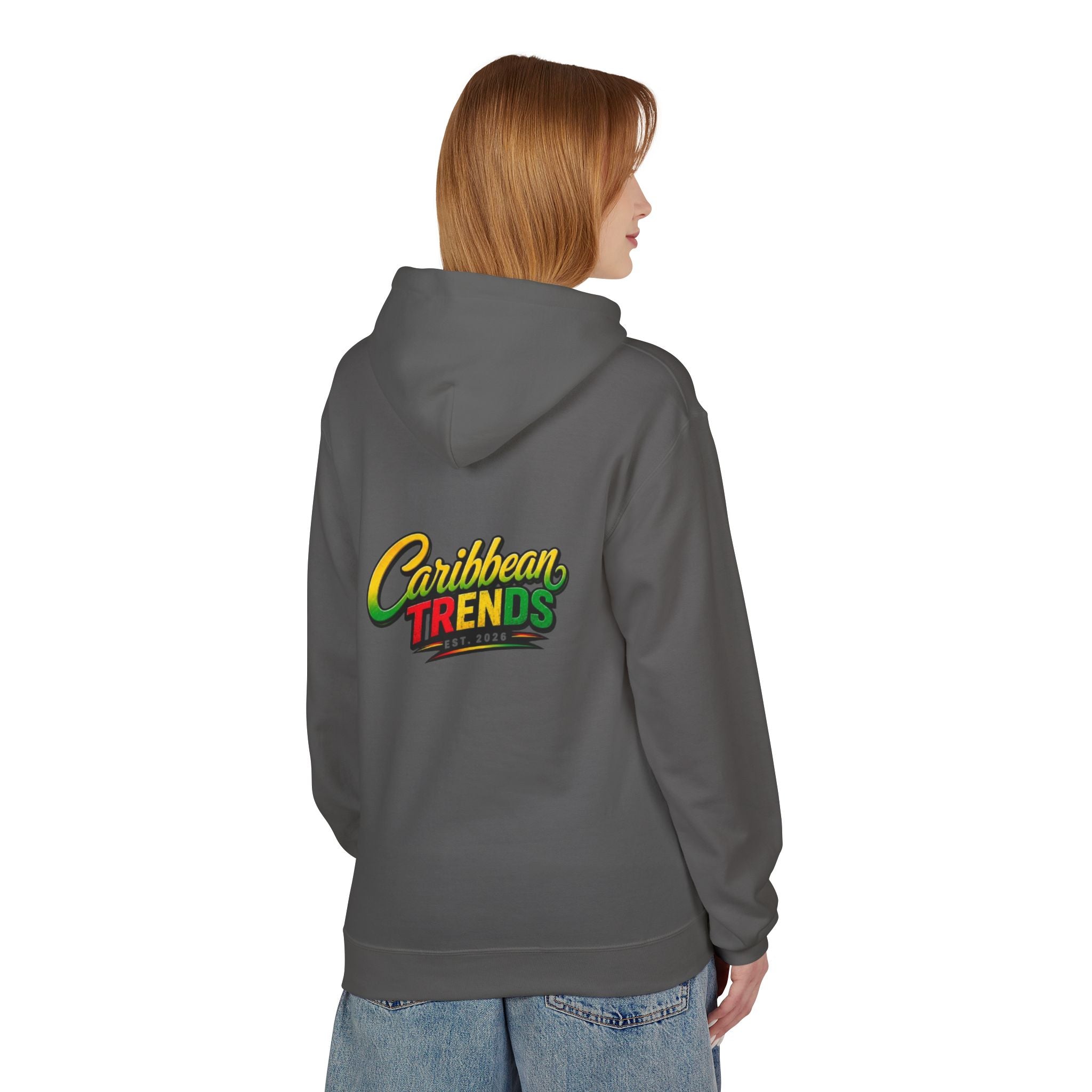 Jamaica Pride Men Hoodie — "Overproof Jamaican" Map Graphic