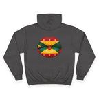 Grenada Flag Lips Hoodie — Bold Caribbean Pride Pullover