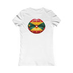 Grenada Flag Kiss Graphic Tee — Women's Patriotic Lips Shirt