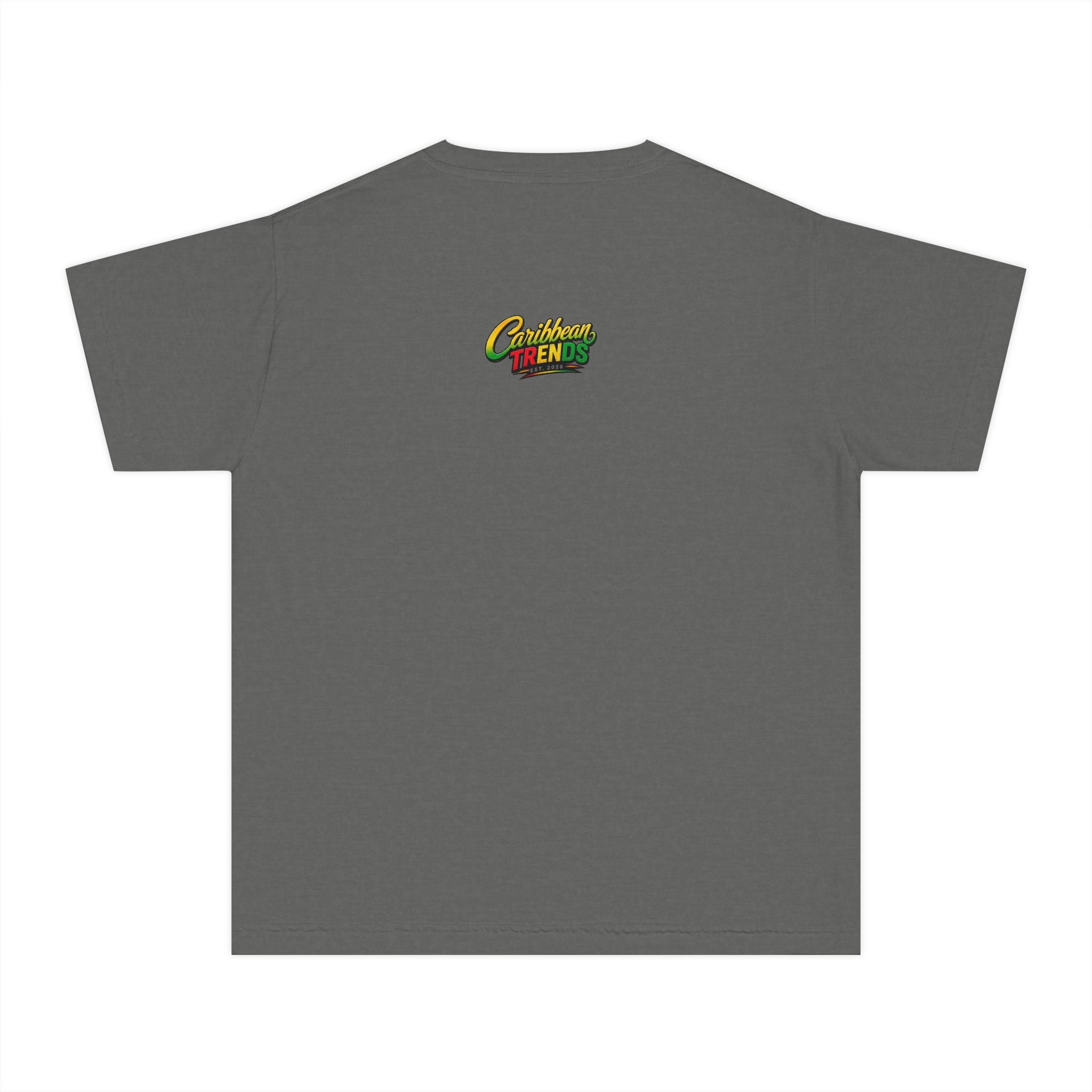 Youth Tee - "Lil But Smart" Guy with Guyana Flag Kids T-Shirt