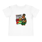 Straight Outta GT Toddler Tee — Guyana Flag Kids Shirt