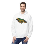Jamaica Pride Men Hoodie — "Overproof Jamaican" Map Graphic