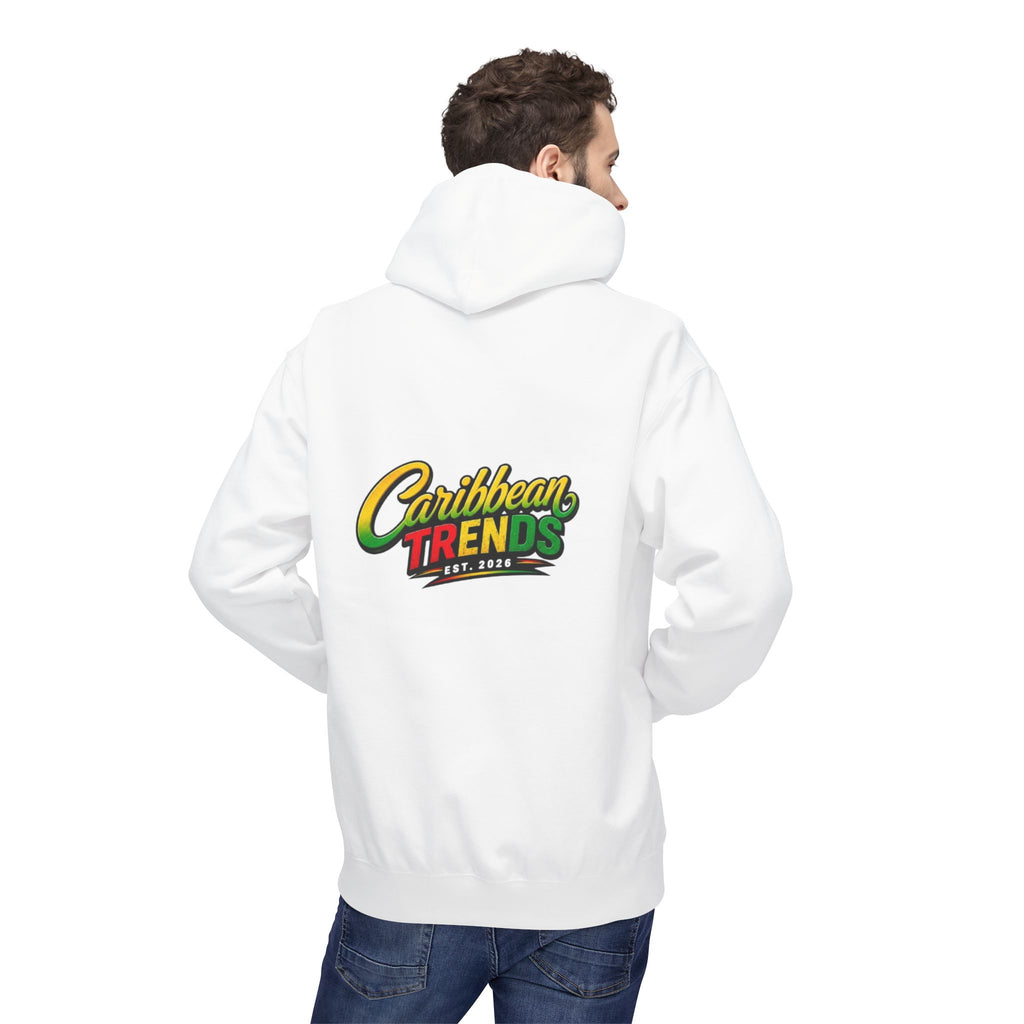 Jamaica Pride Men Hoodie — "Overproof Jamaican" Map Graphic