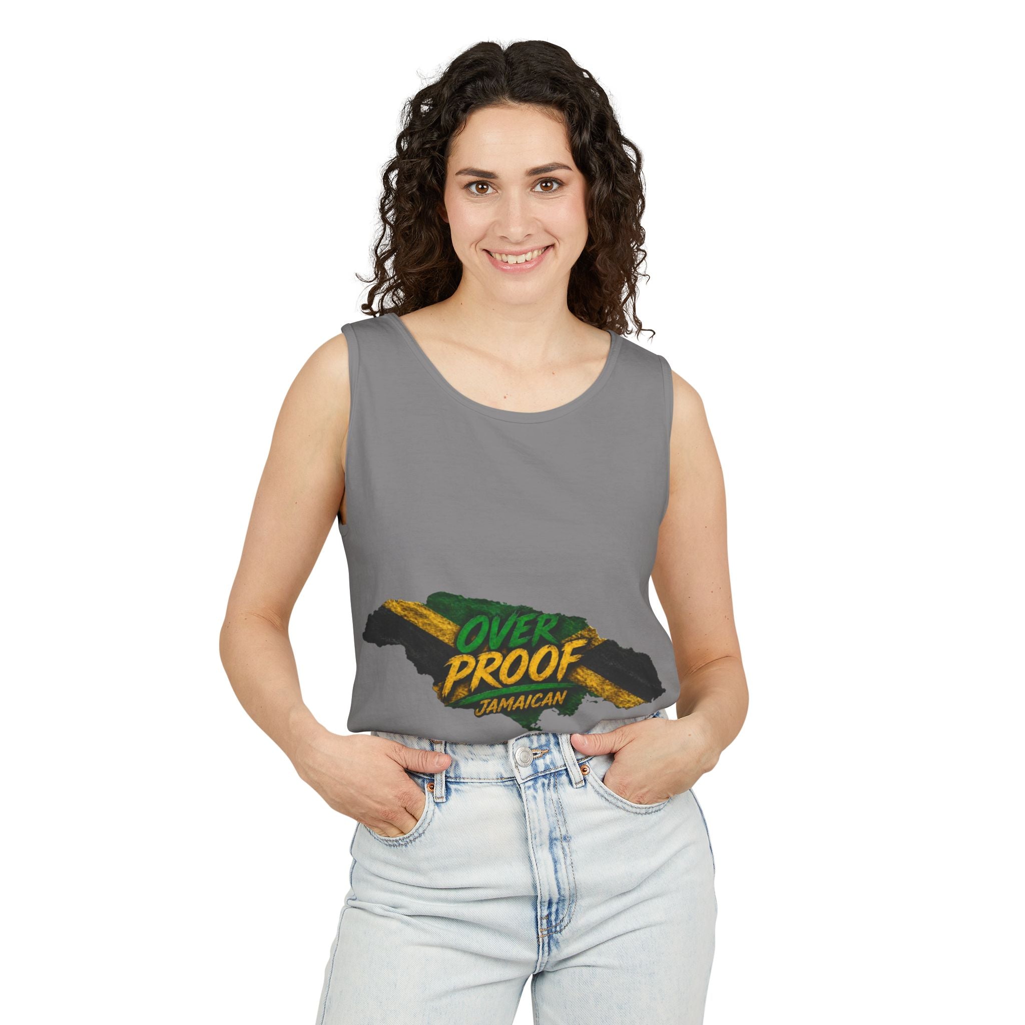 Jamaica Map "Overproof"  Men Tank Top — Island Vibe Graphic Tank