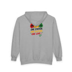 Rasta Palm Zip Hoodie – "One Nation, One Love" Tropical Zip-Up Men Hoodies