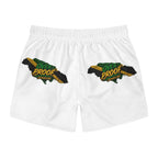 Jamaica 'Over Proof' Swim Trunks — Tropical Island Graphic Men Swim Shorts