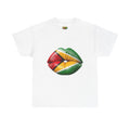 Reggae Flag Kiss T-Shirt — Jamaican Colors Lip Print Tee