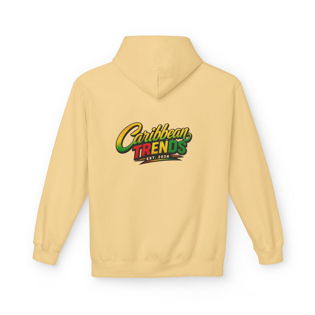 Jamaica Pride Men Hoodie — "Overproof Jamaican" Map Graphic