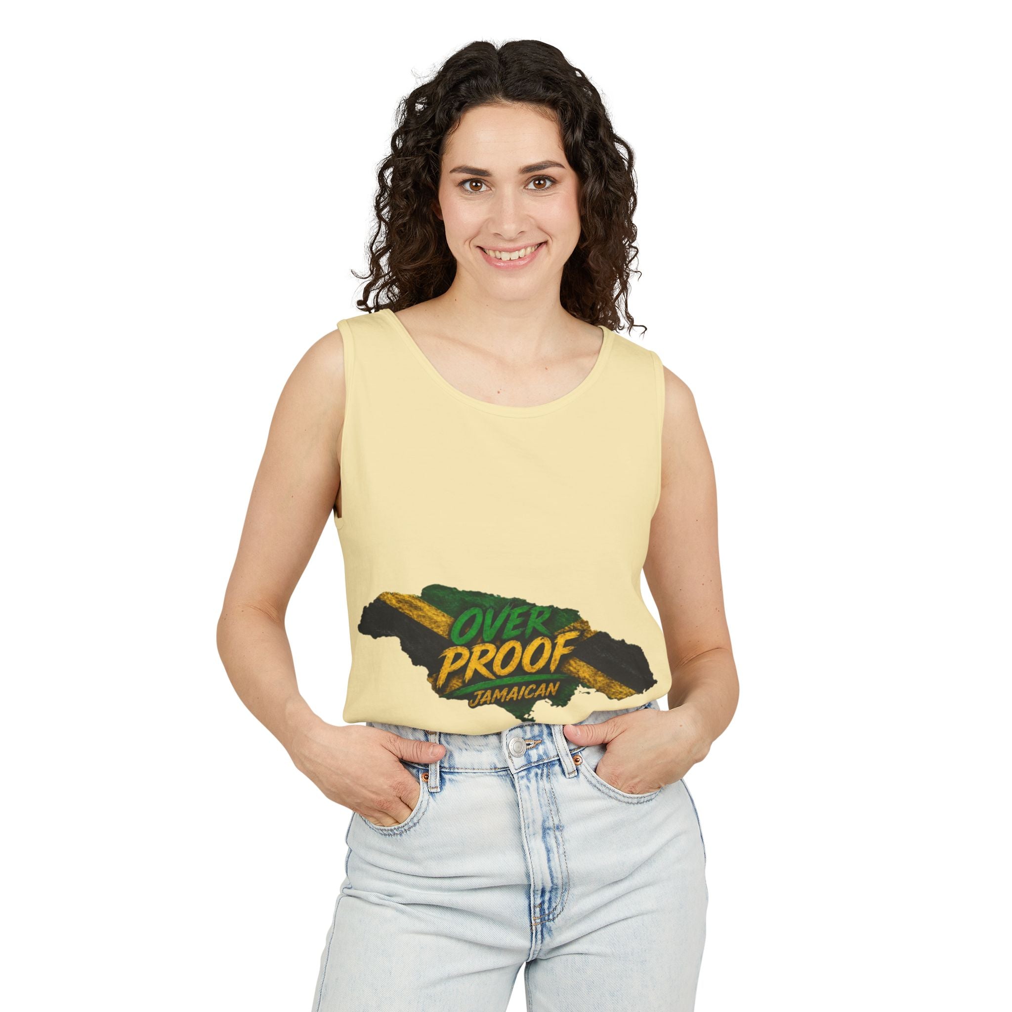Jamaica Map "Overproof"  Men Tank Top — Island Vibe Graphic Tank