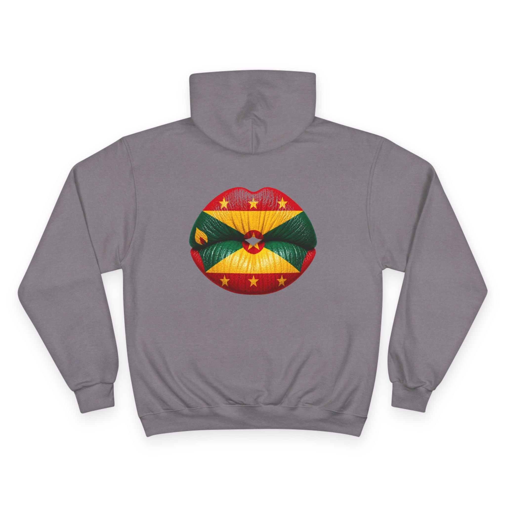Grenada Flag Lips Hoodie — Bold Caribbean Pride Pullover