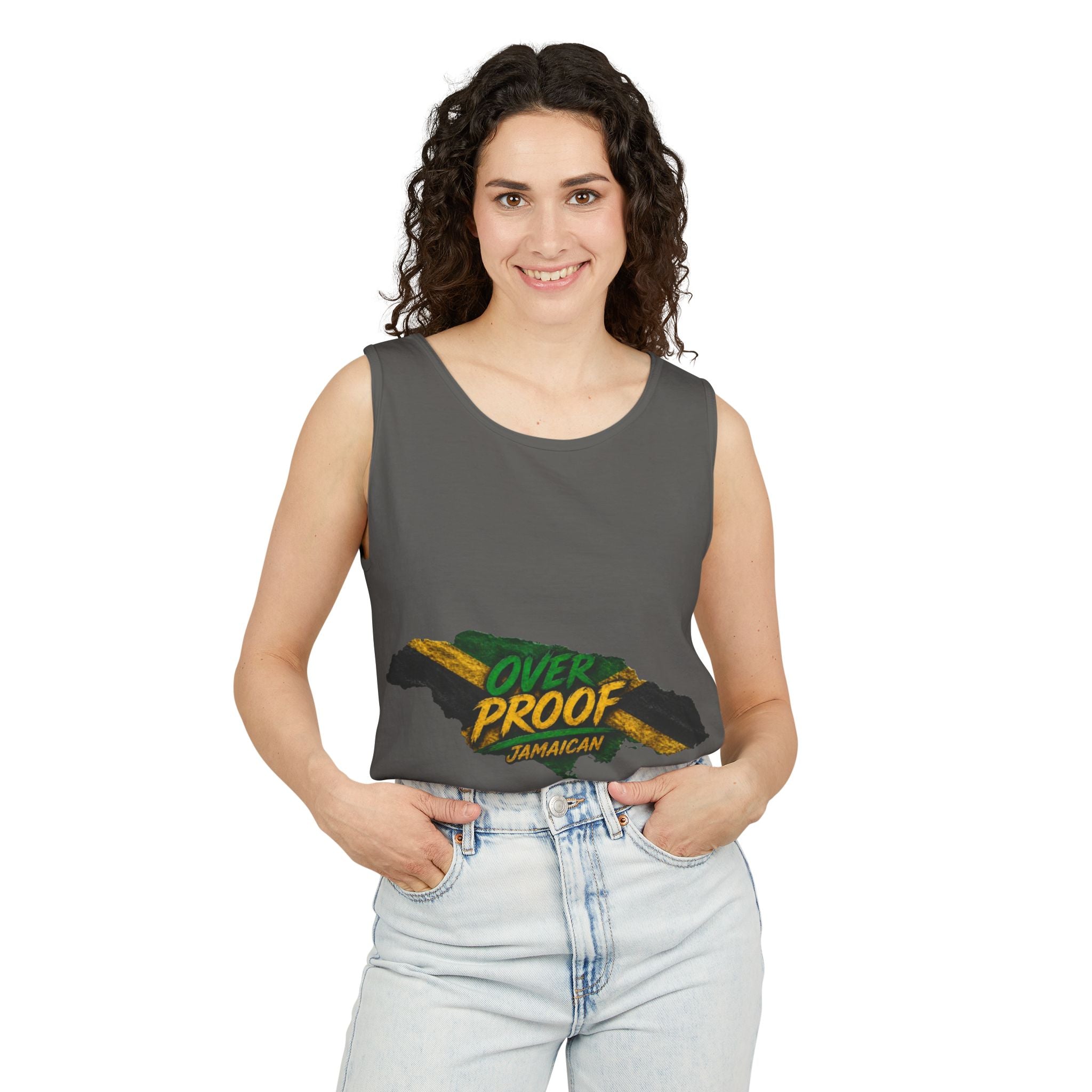 Jamaica Map "Overproof"  Men Tank Top — Island Vibe Graphic Tank