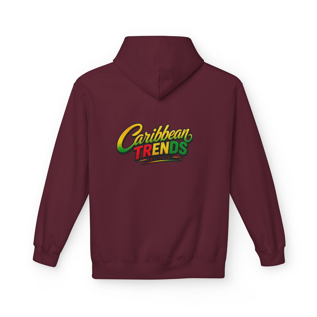 Jamaica Pride Men Hoodie — "Overproof Jamaican" Map Graphic