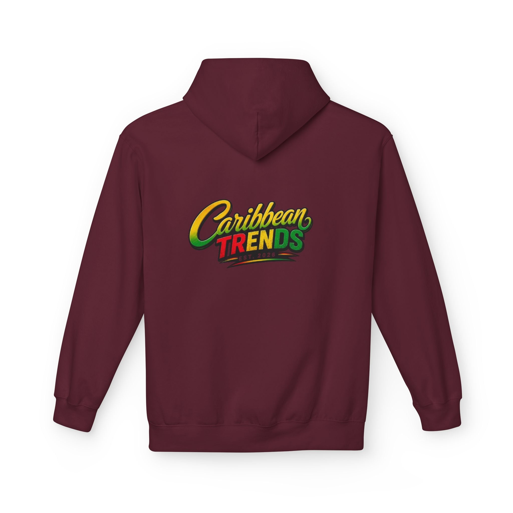Jamaica Pride Men Hoodie — "Overproof Jamaican" Map Graphic