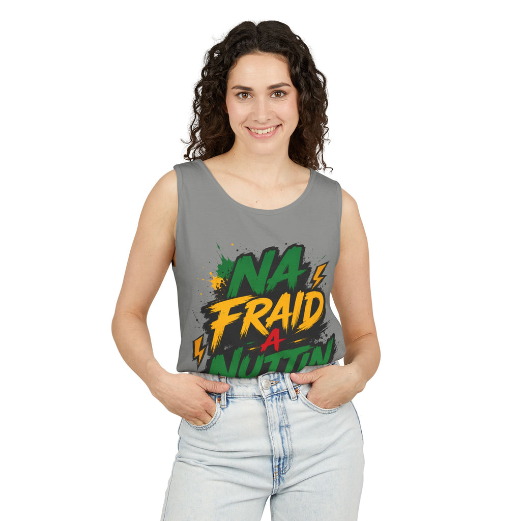 Jamaica Flag Kiss Tank Top — Jamaican Pride Lip Print