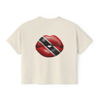 Trinidad & Tobago Flag Kiss Women's Boxy Tee