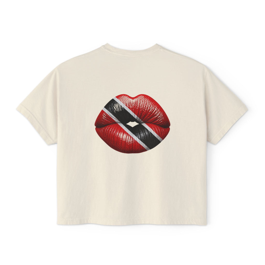 Trinidad & Tobago Flag Kiss Women's Boxy Tee