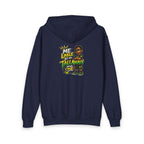 Youth Zipped Hoodie — 'Me Likkle But Mi Tallawah' Jamaican Kid Graphic