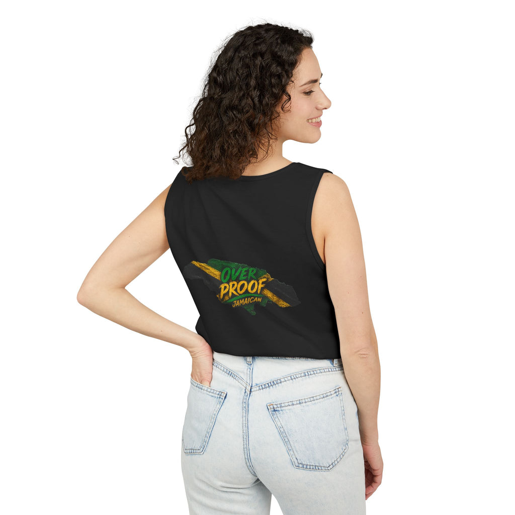 Jamaica Flag Kiss Tank Top — Jamaican Pride Lip Print