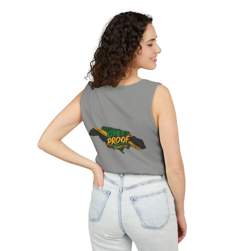 Jamaica Flag Kiss Tank Top — Jamaican Pride Lip Print