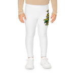 Youth Graphic Leggings — "Mi Likle But Mi Tall Man Cme" Jamaican-Inspired Girl Design