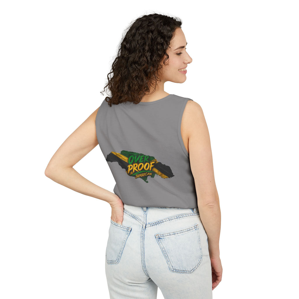 Jamaica Flag Kiss Tank Top — Jamaican Pride Lip Print