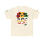 One Station One Culture One Love Men T-Shirt — Reggae Palm Tree Rasta Graphic Tee