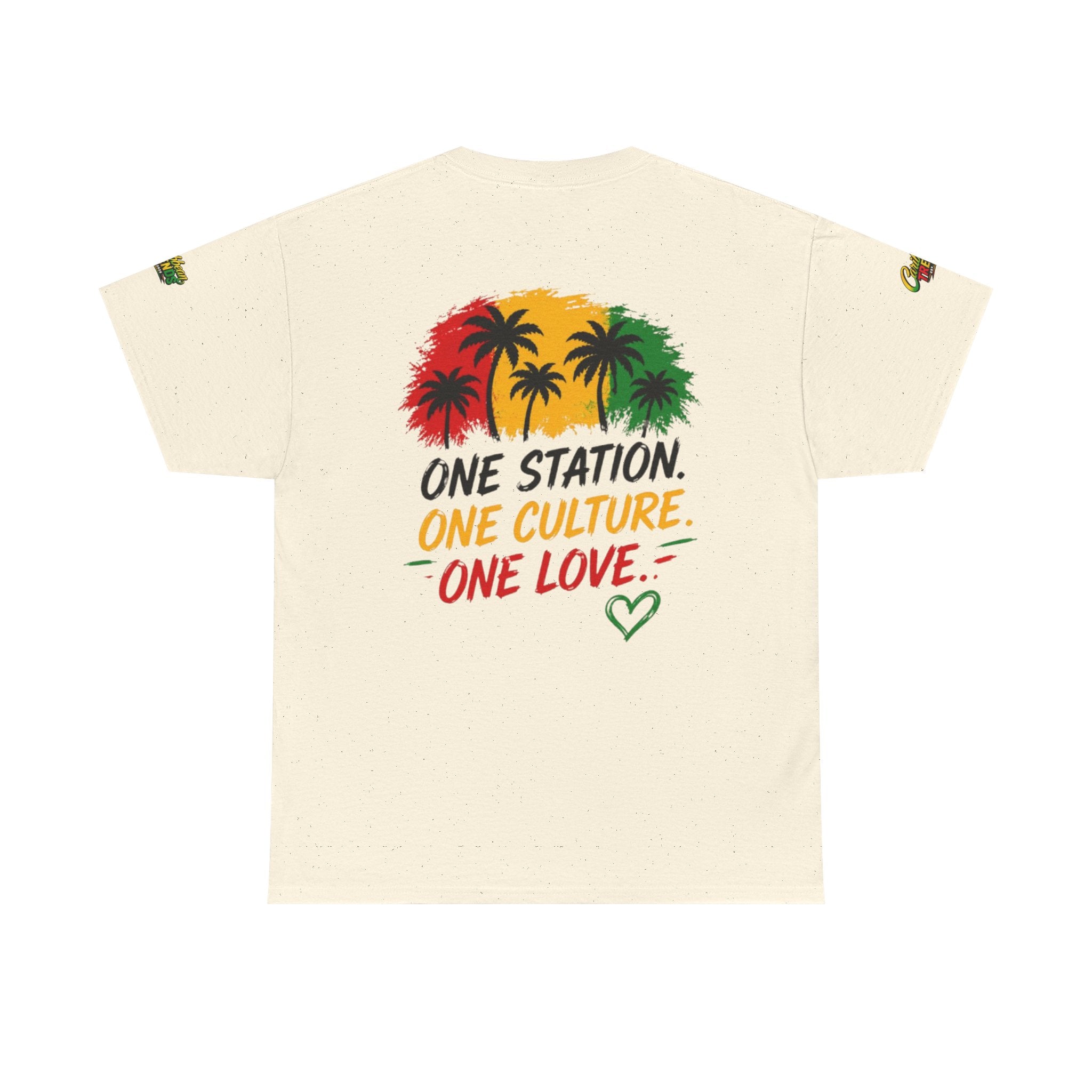 One Station One Culture One Love Men T-Shirt — Reggae Palm Tree Rasta Graphic Tee