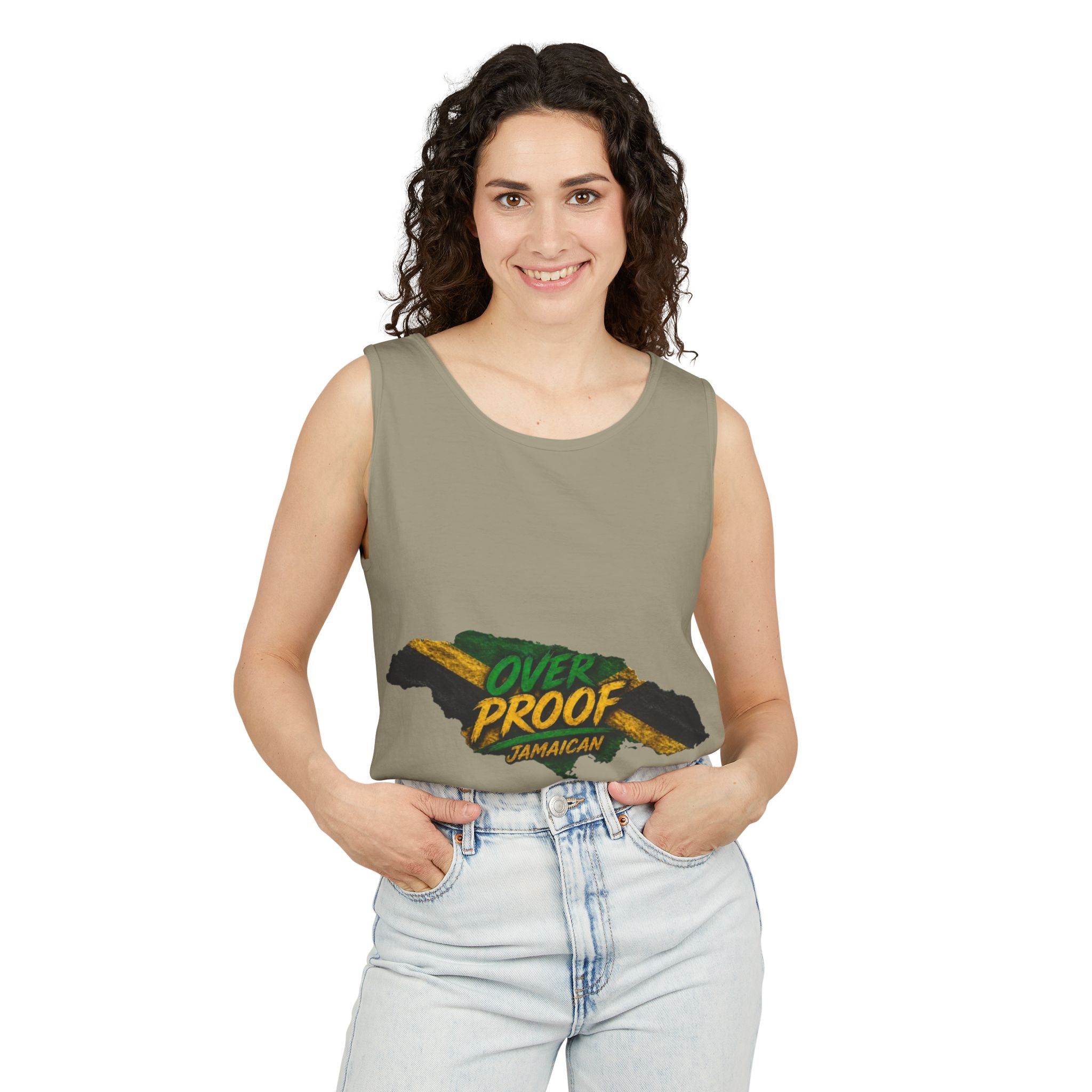 Jamaica Map "Overproof"  Men Tank Top — Island Vibe Graphic Tank