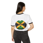 Jamaica Flag Kiss Ringer Tee